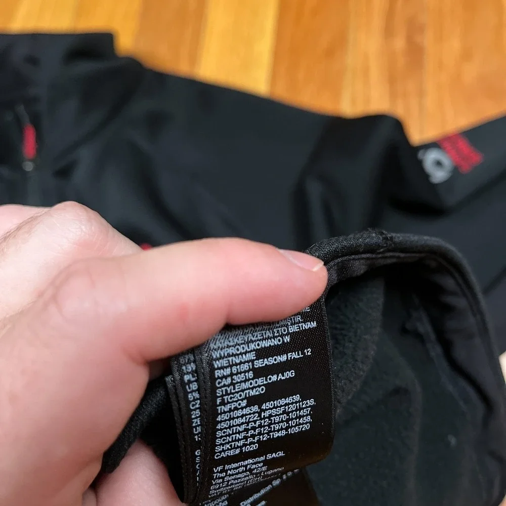 The North Face Summit Series Black Jacket Fleece Men's Medium AJ0G